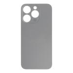 Back Glass Compatible for iPhone 15 Pro (Large Camera Hole) (Aftermarket) - Black Titanium