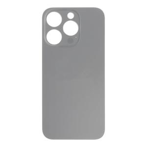 Back Glass Compatible for iPhone 15 Pro (Large Camera Hole) (Aftermarket) - Black Titanium