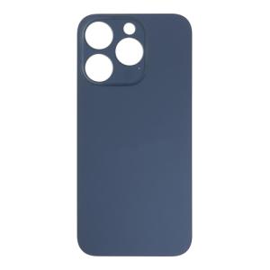 Back Glass Compatible for iPhone 15 Pro (Large Camera Hole) (Premium) - Blue