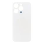 Back Glass Compatible for iPhone 15 Pro (Large Camera Hole) (Premium) - White