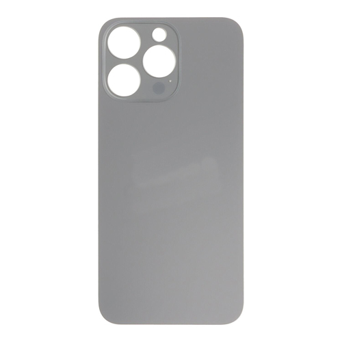 Back Glass Compatible for iPhone 15 Pro Max (Large Camera Hole) (Premium) - Black Titanium
