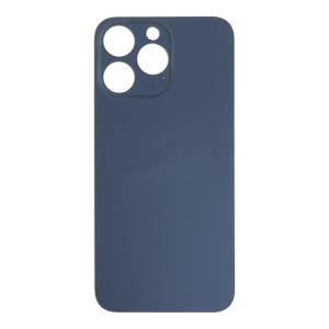 Back Glass Compatible for iPhone 15 Pro Max (Large Camera Hole) (Premium) - Blue Titanium