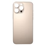 Back Glass Compatible for iPhone 16 Pro (Large Camera Hole) (Aftermarket) - Desert Titanium