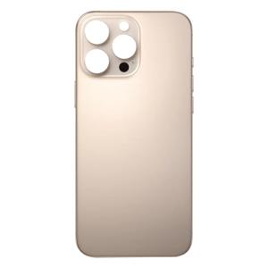 Back Glass Compatible for iPhone 16 Pro Max (Large Camera Hole) (Aftermarket) - Desert Titanium