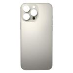 Back Glass Compatible for iPhone 16 Pro (Large Camera Hole) (Aftermarket) - Natural Titanium