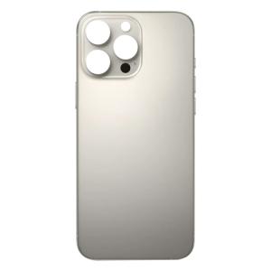 Back Glass Compatible for iPhone 16 Pro Max (Large Camera Hole) (Premium) - Natural Titanium