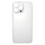 Back Glass Compatible for iPhone 16 Pro (Large Camera Hole) (Premium) - White Titanium