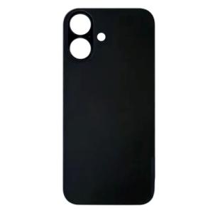 Back Glass Compatible for iPhone 16 Plus (Large Camera Hole) (Aftermarket) - Black