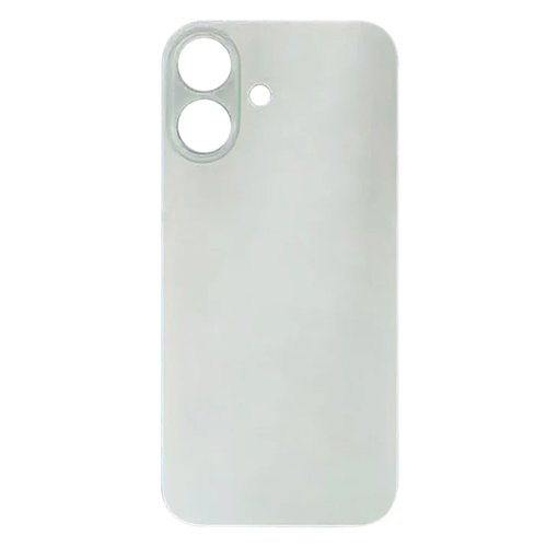 Back Glass Compatible for iPhone 16 Plus (Large Camera Hole) (Aftermarket) - White