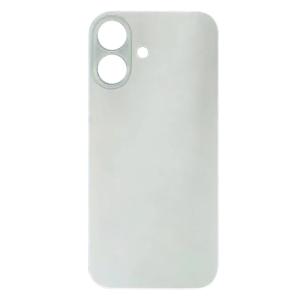 Back Glass Compatible for iPhone 16 (Large Camera Hole) (Aftermarket) - White