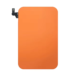 Back Glass With Steel Plate, Wireless NFC MagSafe Magnet Flex Pre-Installed Compatible for iPhone 17 Pro - Cosmic Orange