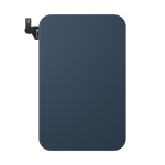 Back Glass With Steel Plate, Wireless NFC MagSafe Magnet Flex Pre-Installed Compatible for iPhone 17 Pro - Deep Blue