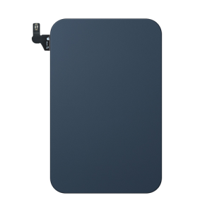 Back Glass With Steel Plate, Wireless NFC MagSafe Magnet Flex Pre-Installed Compatible for iPhone 17 Pro - Deep Blue