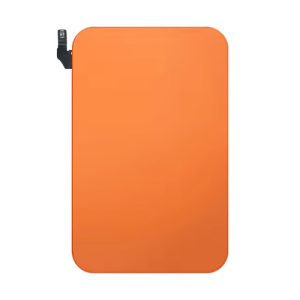Back Glass With Steel Plate, Wireless NFC MagSafe Magnet Flex Pre-Installed Compatible for iPhone 17 Pro Max - Cosmic Orange
