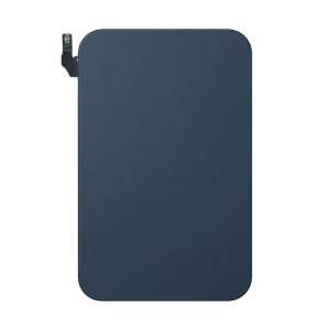 Back Glass With Steel Plate, Wireless NFC MagSafe Magnet Flex Pre-Installed Compatible for iPhone 17 Pro Max - Deep Blue