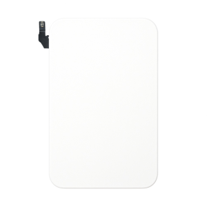 Back Glass With Steel Plate, Wireless NFC MagSafe Magnet Flex Pre-Installed Compatible for iPhone 17 Pro Max - Silver