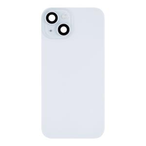 Back Glass With Steel Plate, Wireless NFC MagSafe Magnet and Flashlight Flex Pre-Installed Compatible for iPhone 15 - Blue