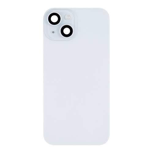 Back Glass With Steel Plate, Wireless NFC MagSafe Magnet and Flashlight Flex Pre-Installed Compatible for iPhone 15 - Blue