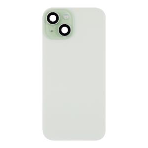 Back Glass With Steel Plate, Wireless NFC MagSafe Magnet and Flashlight Flex Pre-Installed Compatible for iPhone 15 - Green