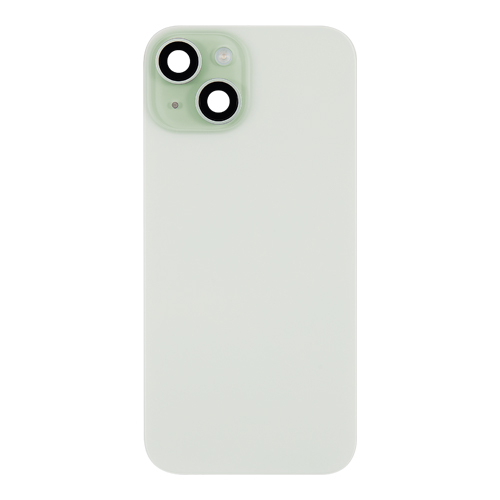 Back Glass With Steel Plate, Wireless NFC MagSafe Magnet and Flashlight Flex Pre-Installed Compatible for iPhone 15 - Green