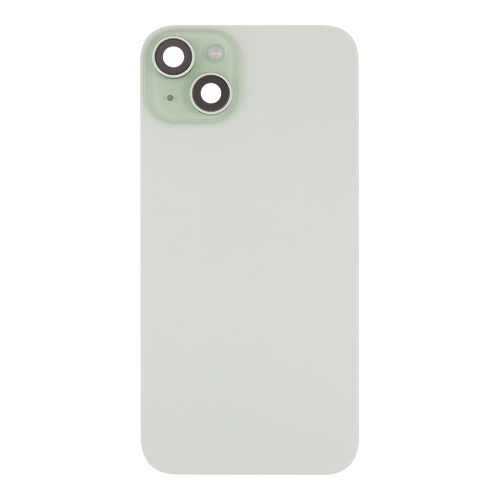 Back Glass With Steel Plate, Wireless NFC MagSafe Magnet and Flashlight Flex Pre-Installed Compatible for iPhone 15 Plus - Green