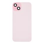 Back Glass With Steel Plate, Wireless NFC MagSafe Magnet and Flashlight Flex Pre-Installed Compatible for iPhone 15 Plus - Pink