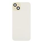 Back Glass With Steel Plate, Wireless NFC MagSafe Magnet and Flashlight Flex Pre-Installed Compatible for iPhone 15 Plus - Yellow