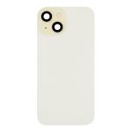 Back Glass With Steel Plate, Wireless NFC MagSafe Magnet and Flashlight Flex Pre-Installed Compatible for iPhone 15 - Yellow
