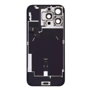 Back Glass With Steel Plate, Wireless NFC MagSafe Magnet and Flashlight Flex Pre-Installed Compatible for iPhone 16 Pro Max - Natural Titanium
