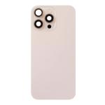 Back Glass With Steel Plate and MagSafe Magnet Compatible for iPhone 16 Pro (Premium) - Desert Titanium