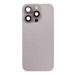 Back Glass With Steel Plate, Wireless NFC MagSafe Magnet and Flashlight Flex Pre-Installed Compatible for iPhone 16 Pro Max - Natural Titanium