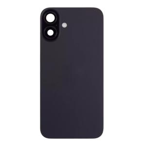 Back Glass With Steel Plate, Wireless NFC MagSafe Magnet and Flashlight Flex Pre-Installed Compatible for iPhone 16 - Black