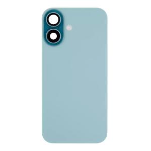 Back Glass With Steel Plate, Wireless NFC MagSafe Magnet and Flashlight Flex Pre-Installed Compatible for iPhone 16 Plus - Teal