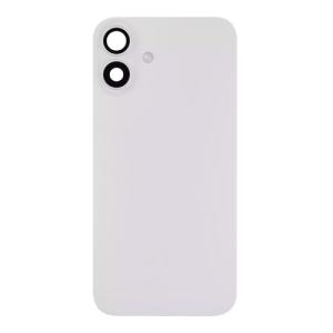 Back Glass With Steel Plate, Wireless NFC MagSafe Magnet and Flashlight Flex Pre-Installed Compatible for iPhone 16 - White
