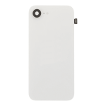 Back Glass With Steel Plate, Wireless NFC MagSafe Magnet and Flashlight Flex Pre-Installed Compatible for iPhone 16e - White