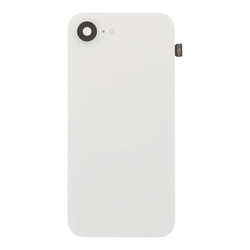 Back Glass With Steel Plate, Wireless NFC MagSafe Magnet and Flashlight Flex Pre-Installed Compatible for iPhone 16e - White