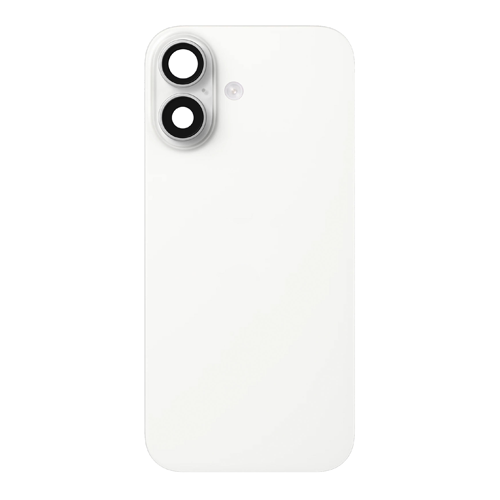 Back Glass With Steel Plate Compatible for iPhone 17 (Premium) - White