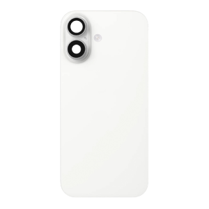 Back Glass With Steel Plate, Wireless NFC MagSafe Magnet and Flashlight Flex Pre-Installed Compatible for iPhone 17 - White