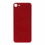 Back Glass Compatible for iPhone SE (2020) (Large Camera Hole) - Red