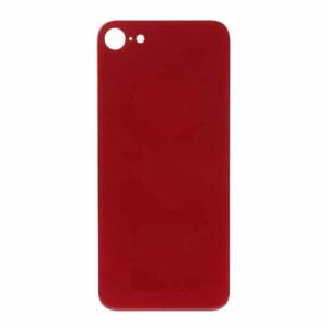 Back Glass Compatible for iPhone SE (2020) (Large Camera Hole) - Red