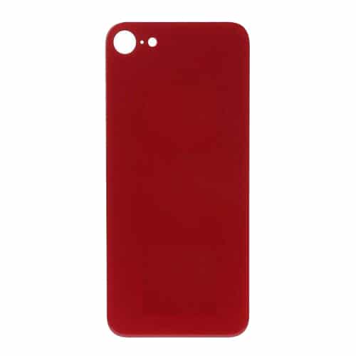 Back Glass Compatible for iPhone SE (2020) (Large Camera Hole) - Red