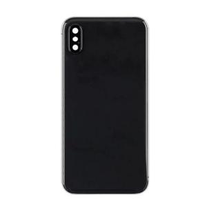 Back Housing Without Small Parts Compatible for iPhone X (Premium) - Black
