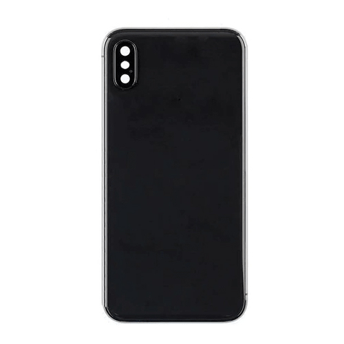 Back Housing Without Small Parts Compatible for iPhone X (Premium) - Black