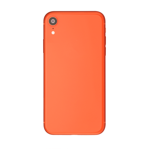 Back Housing With Small Parts Pre-Installed Compatible for iPhone XR (Premium) - Coral