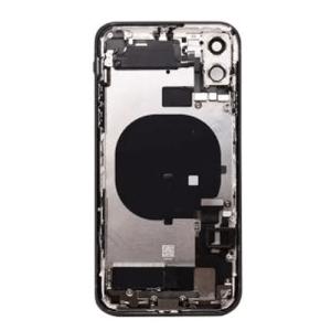 Back Housing With Small Parts Pre-Installed Compatible for iPhone 11 (Premium) - Black