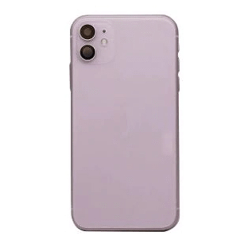 Back Housing With Small Parts Pre-Installed Compatible for iPhone 11 (Premium) - Purple
