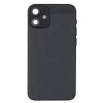 Back Housing With Small Parts Pre-Installed Compatible for iPhone 12 Mini (Premium) - Black
