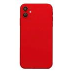 Back Housing With Small Parts Pre-Installed Compatible for iPhone 11 (Premium) - Red