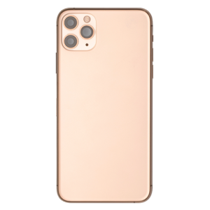 Back Housing With Small Parts Pre-Installed Compatible for iPhone 11 Pro Max (Premium) - Gold
