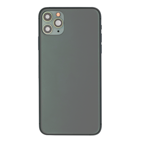 Back Housing With Small Parts Pre-Installed Compatible for iPhone 11 Pro Max (Premium) - Midnight Green